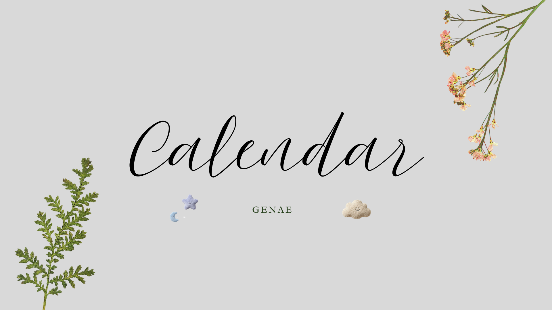 GENAE Calendar